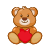 Bear with bow-knot